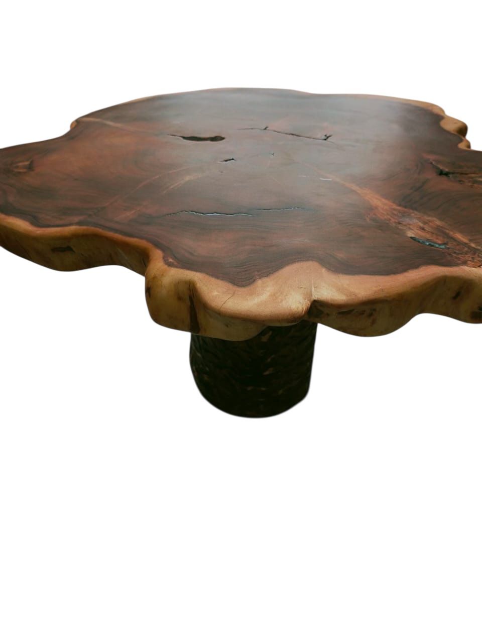 Tavolo grande in legno di acacia – 80 cm | Eleganza naturale con anima