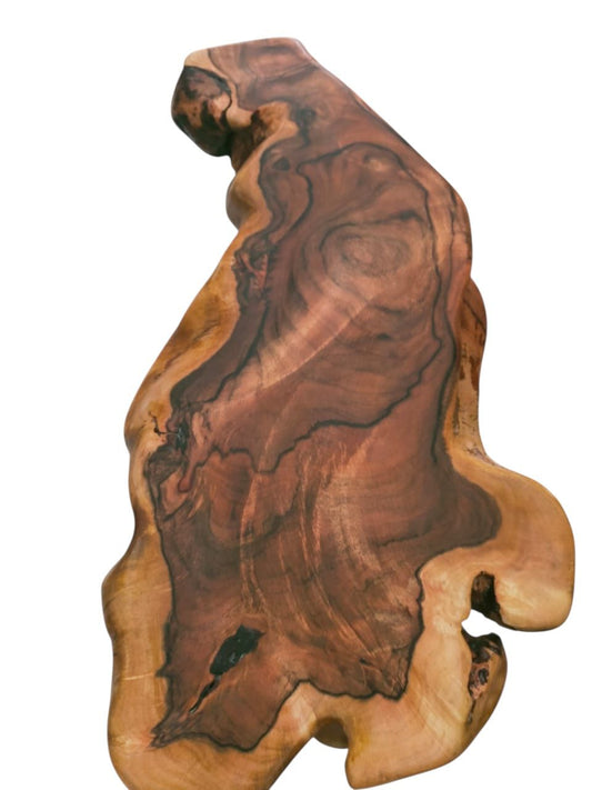 Acacia Wood Side Table – 40cm | Natural, Hand-Finished Charm