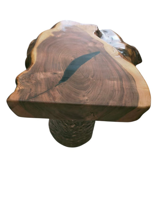 Half-Round Acacia Wall Table – 40cm | Perfect Balance of Form & Function