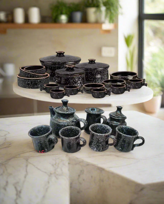 Product name: Nile Grand Feast — Complete Granite & Clay Kitchen Set + Tea Gift