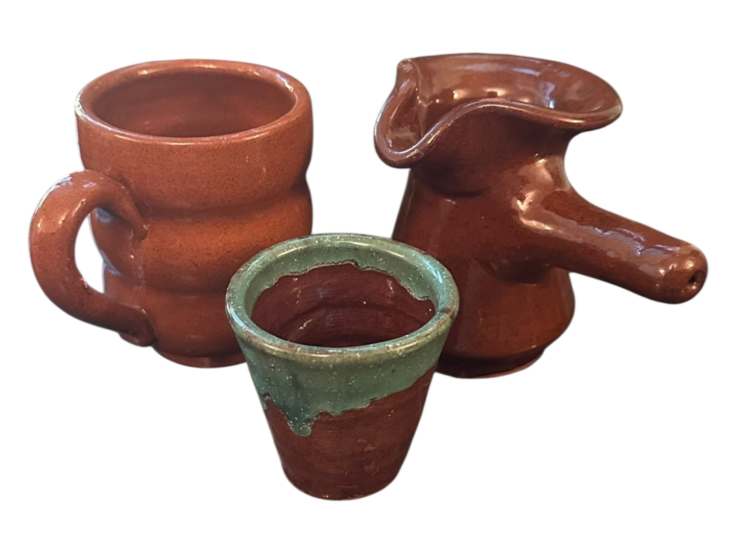 Turkish Clay Coffee Set – Includes Coffee Pot, 2 Cups, Incense Burner & Gift Samples