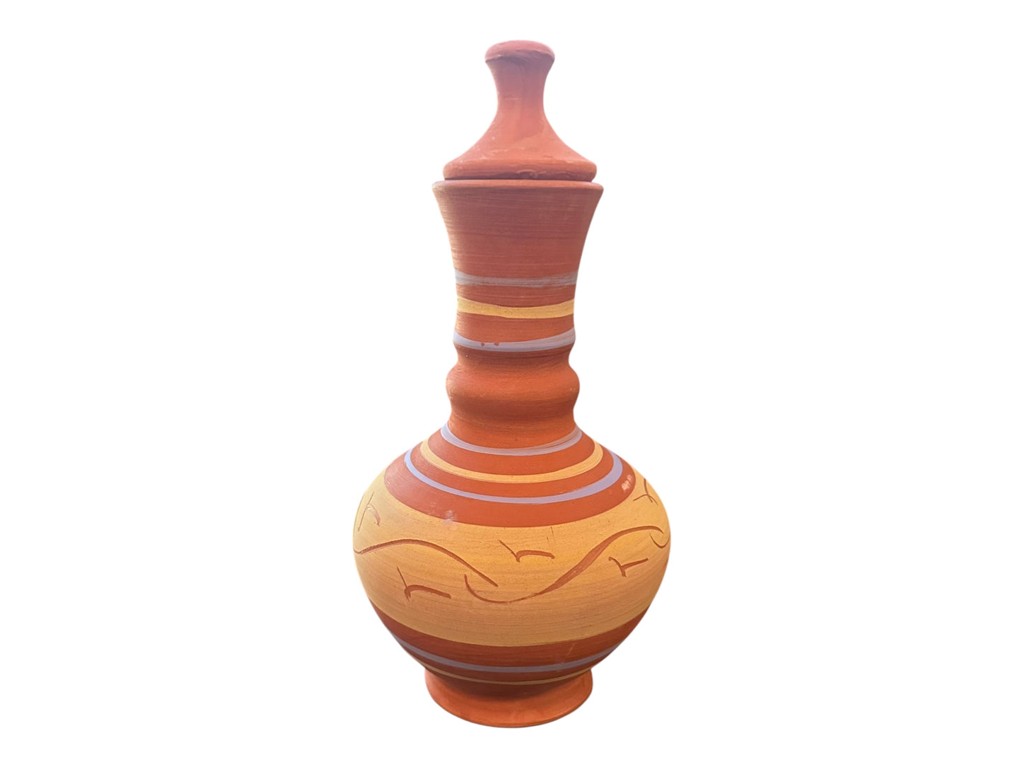 Oasis Celebration Set — 3L Clay Water Dispenser + 2 Hand-Painted Jugs