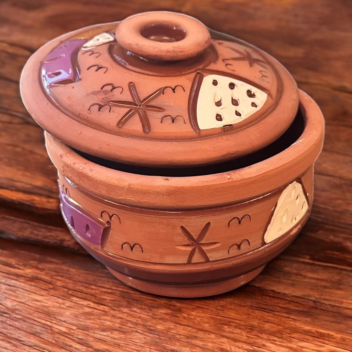 Handmade Small Egyptian Clay Pot – Traditional Slow Cooking Tagine