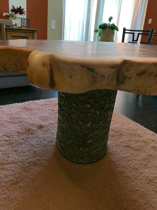 Large Acacia Wood Table – 80cm | Natural Elegance with Soul