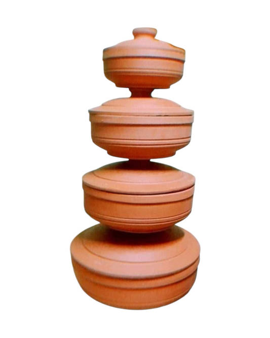 Nile Flame Quartet — Slow Cooking Clay Tagine Set