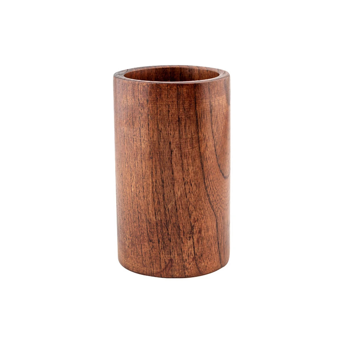 Set da cucina in legno, set di spatole per uso domestico, cucchiaio per insalata, forchetta, cucchiaio per mescolare, set da cucina per dolci con secchio portaoggetti
