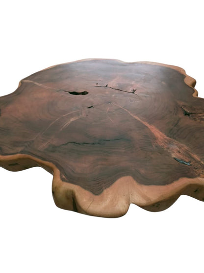 Tavolo grande in legno di acacia – 80 cm | Eleganza naturale con anima