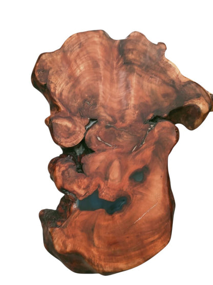 Natural Acacia Wood Coffee Table – Handcrafted Unique Piece – Perfect for Cozy Corners