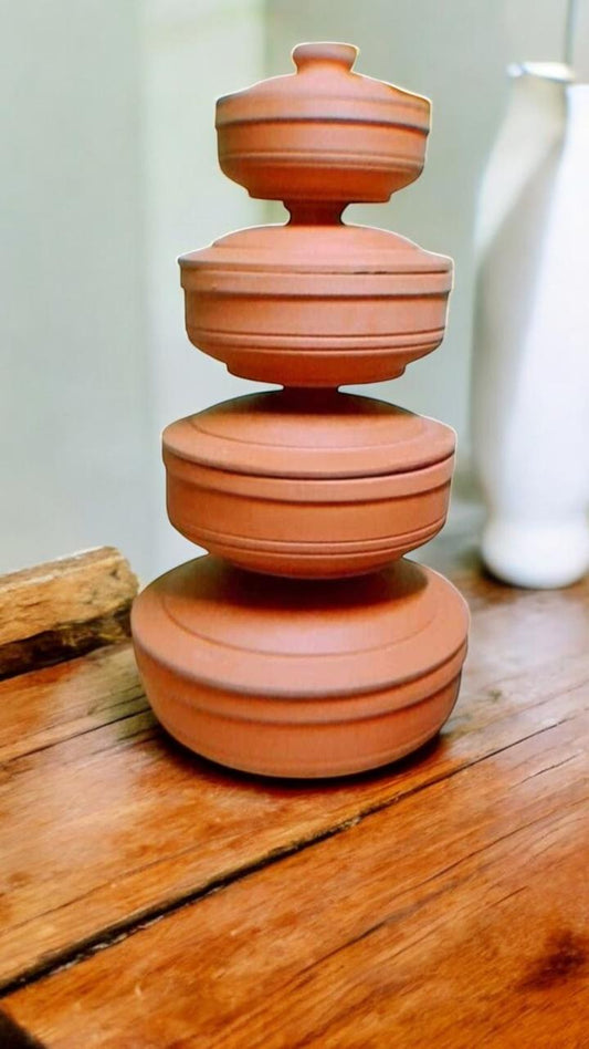 Nile Flame Quartet — Slow Cooking Clay Tagine Set