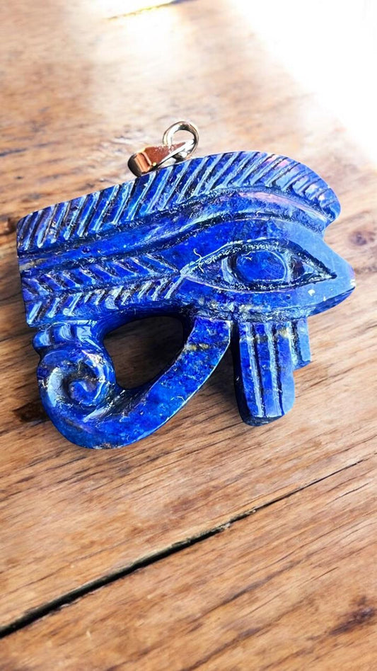 Horus Vision – 青金石之眼吊飾配銀鍊
