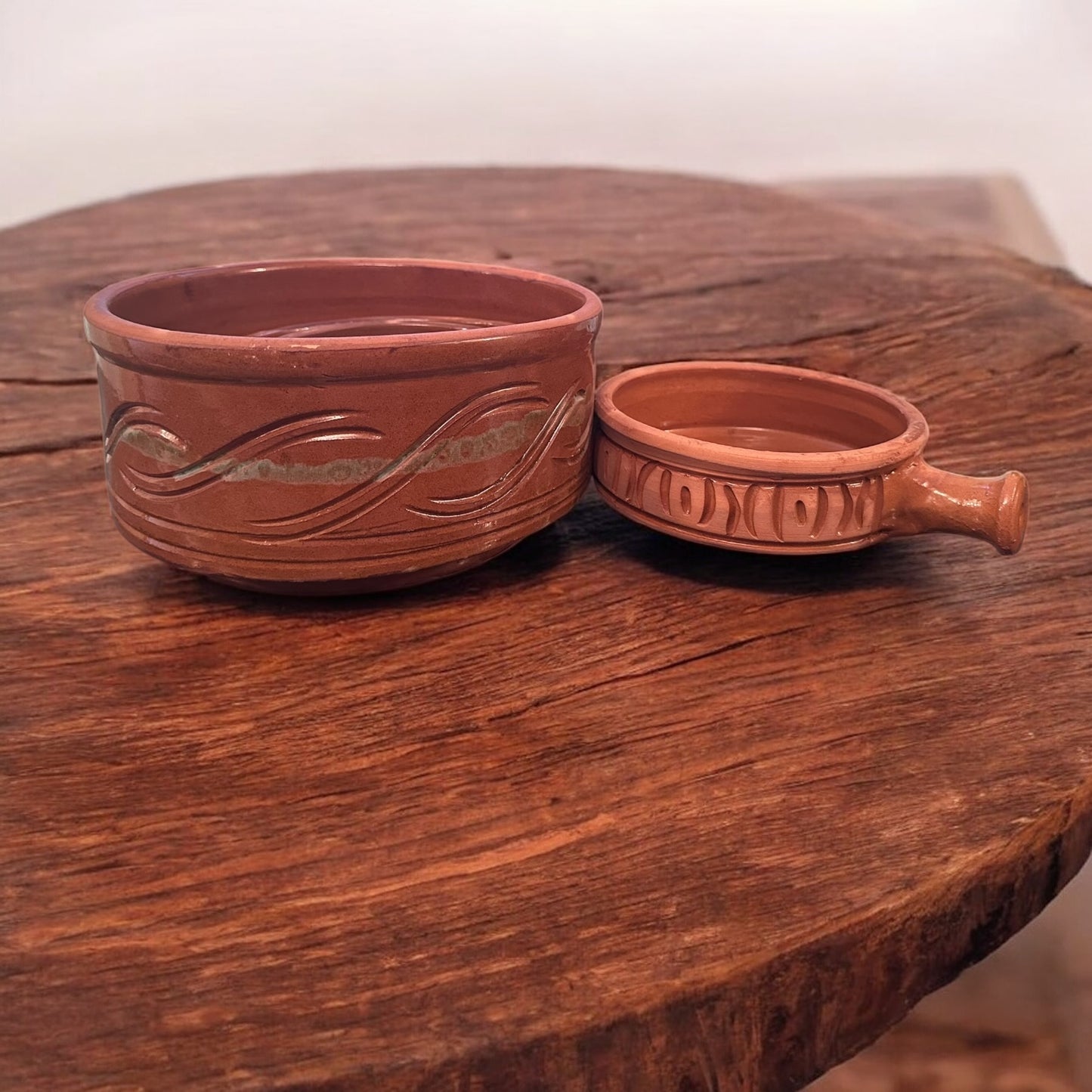 Handcrafted Clay Tagine Set – 5-Piece Traditional Cookware (with Pan)