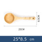 Grandi cucchiai da zuppa in legno, cucchiaio da cucina con manico in bambù, stile giapponese, cucchiaio resistente, mestolo per l'acqua del bagno, stoviglie, utensili da cucina