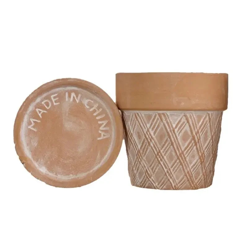 Vaso per fiori in ceramica rossa, vaso per piante in terracotta, fioriere in argilla per cactus e piante grasse, vasi da giardino, forniture per il giardino