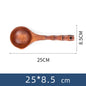 Grandi cucchiai da zuppa in legno, cucchiaio da cucina con manico in bambù, stile giapponese, cucchiaio resistente, mestolo per l'acqua del bagno, stoviglie, utensili da cucina