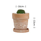 Vaso per fiori in ceramica rossa, vaso per piante in terracotta, fioriere in argilla per cactus e piante grasse, vasi da giardino, forniture per il giardino