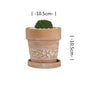 Vaso per fiori in ceramica rossa, vaso per piante in terracotta, fioriere in argilla per cactus e piante grasse, vasi da giardino, forniture per il giardino