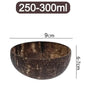 Ciotole in cocco naturale per servire piatti, utensili in legno riutilizzabili, cucchiaio in legno, ciotole in guscio di cocco naturale, set da cucina